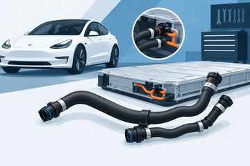 Tesla Battery Coolant Hose Guide for Shop Repairs