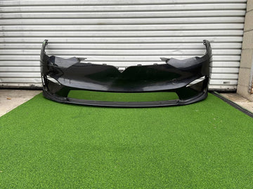 ✅ 21+ Tesla Model S Front Bumper Cover Black No Sensors 1750101 w/dented