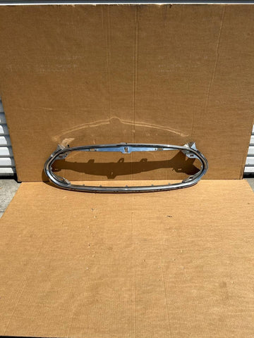 ✅12-15 Model S Front Bumper Grille Chrome Surround Bright Trim 1017414 w/crack