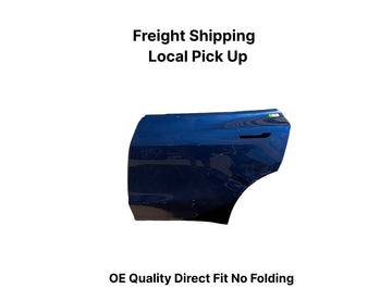 ✅ 2020-2027 Tesla Model Y Rear Left Door Shell Skin Blue 1493561 /dented