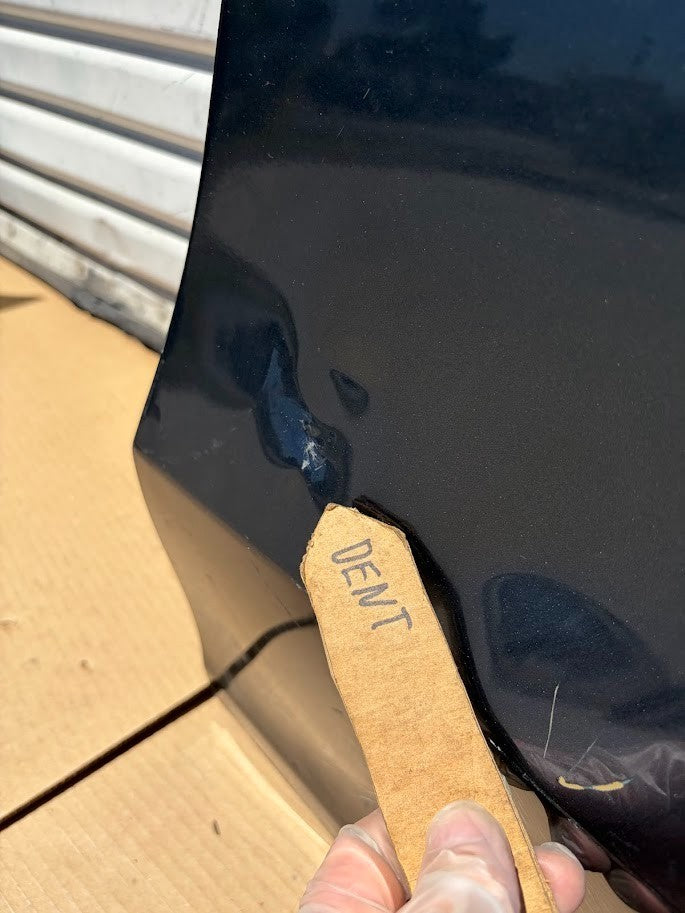 ✅2020-2027 Tesla Model Y Rear Left Door Shell Skin Gray /dented and scratched