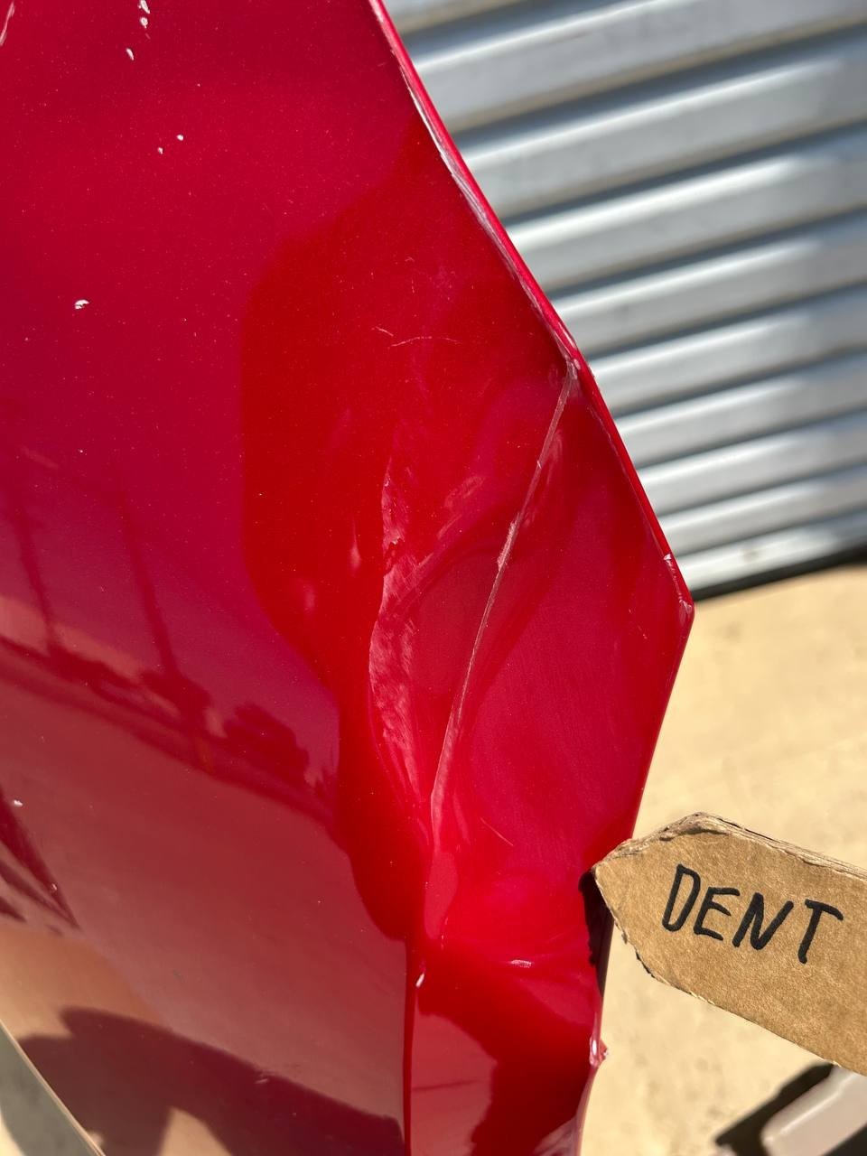 ✅ 2017-2020 Tesla Model 3 Front Left Side Fender Red w/dent