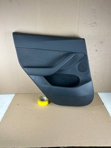 ✅20-23 Tesla Model Y Rear Left Driver Side Interior Door Panel Black OEM 1498036