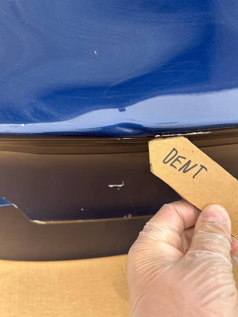 ✅ 17-23 Tesla Model 3 Trunk Lid Tailgate Shell Powered Blue w/dent and scratches