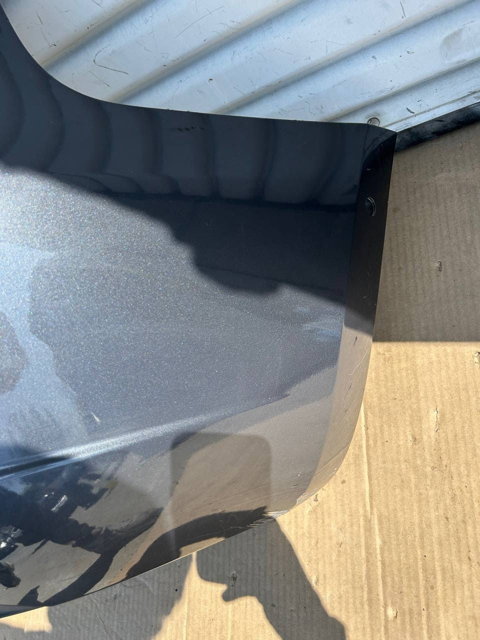✅17-23 Tesla Model 3 Rear Bumper Cover Gray w/Sensor w/Lower Valance /cracked
