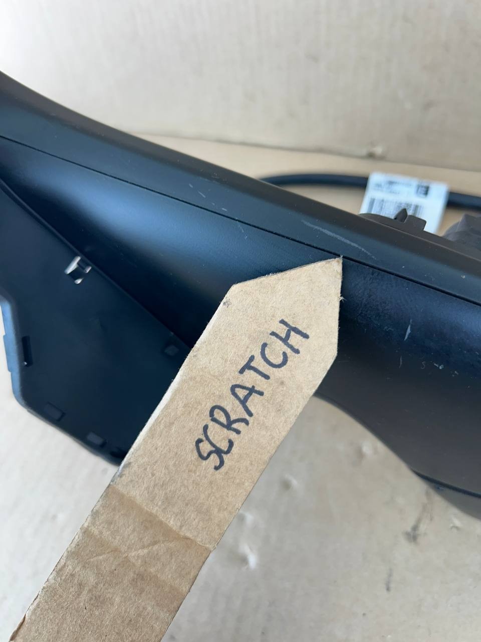 ✅ 20-23 Tesla Model Y Left Driver Door View Mirror OEM 1594111-00-D /scratches