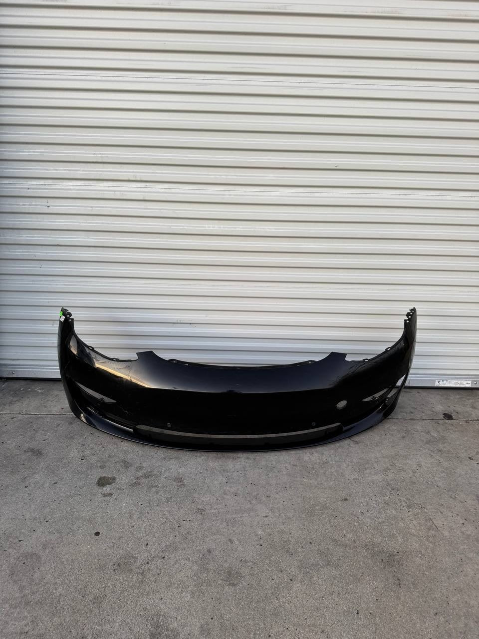 ✅ 17-23 Tesla Model 3 Front Bumper Cover Black w/Sensors OEM