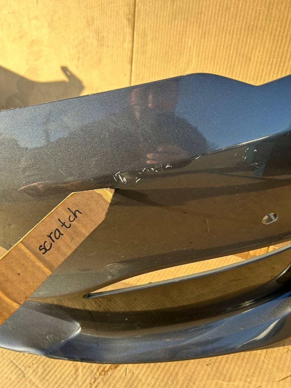 ✅ 2021+ Tesla Model S MS Front Bumper Cover Gray w/scratches