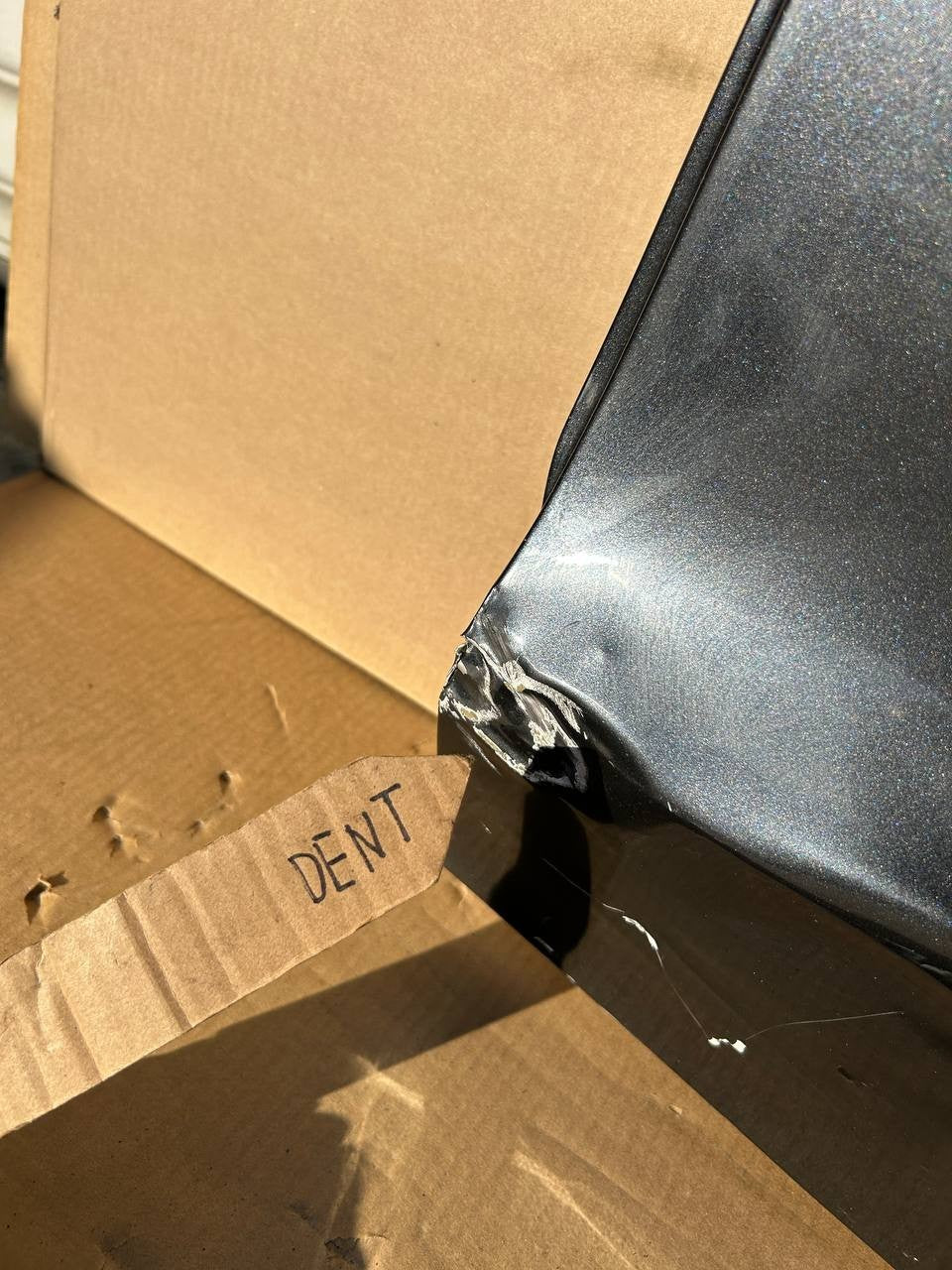 2024+ Tesla Model 3 Rear Left Driver Side Door Shell Black w/dent