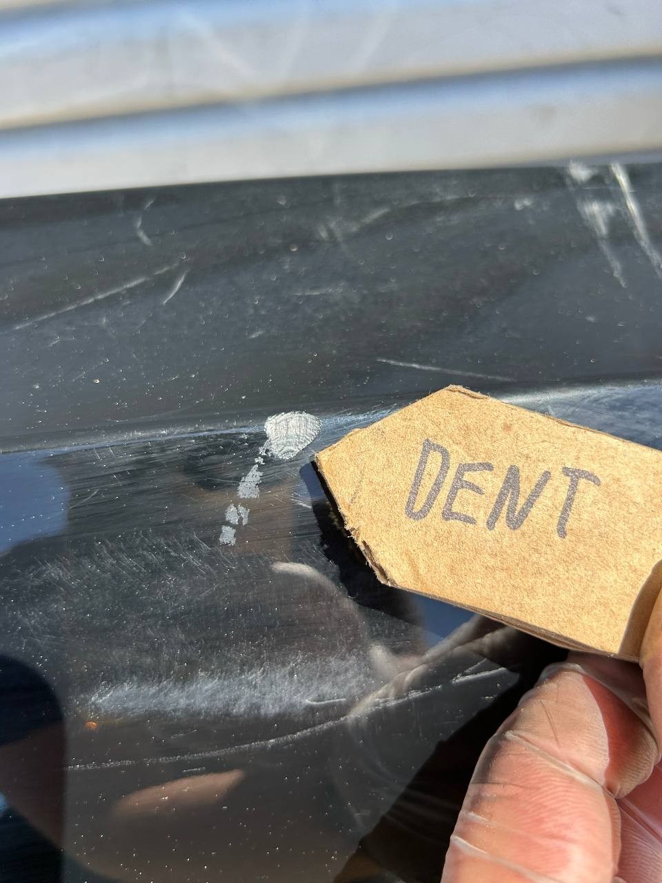 ✅2024+ Tesla Model 3 Rear Bumper Cover Black w/dent and scratches