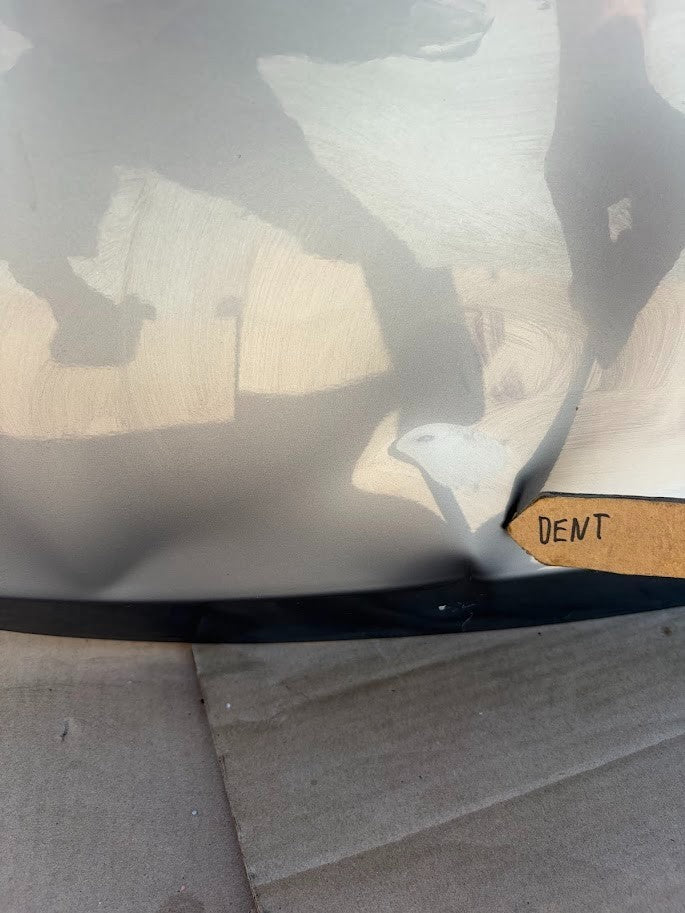 ✅ 20-23 Tesla Model Y Rear Trunk Lid Silver w/dent and scratches