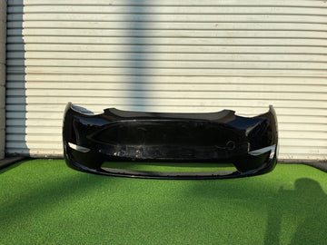 ✅ 20-21 Tesla Model Y Front Bumper Cover Black No Sensor OEM /broken