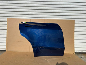 2020-2023 Tesla Model Y Rear Right Door Shell Skin Blue OEM w/dent