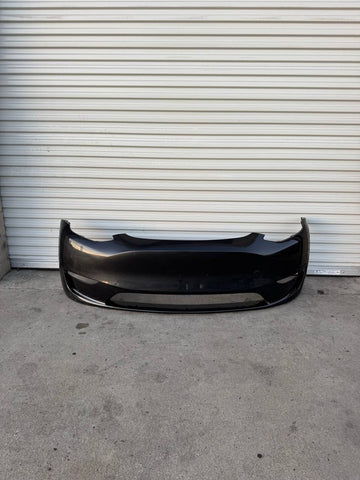 ✅22-24 Tesla Model Y Front Bumper Cover No Sensor OEM Gray w/dent