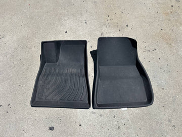 ✅2017-2021 Tesla Model 3 Front Floor Mats Rubber Cover Black