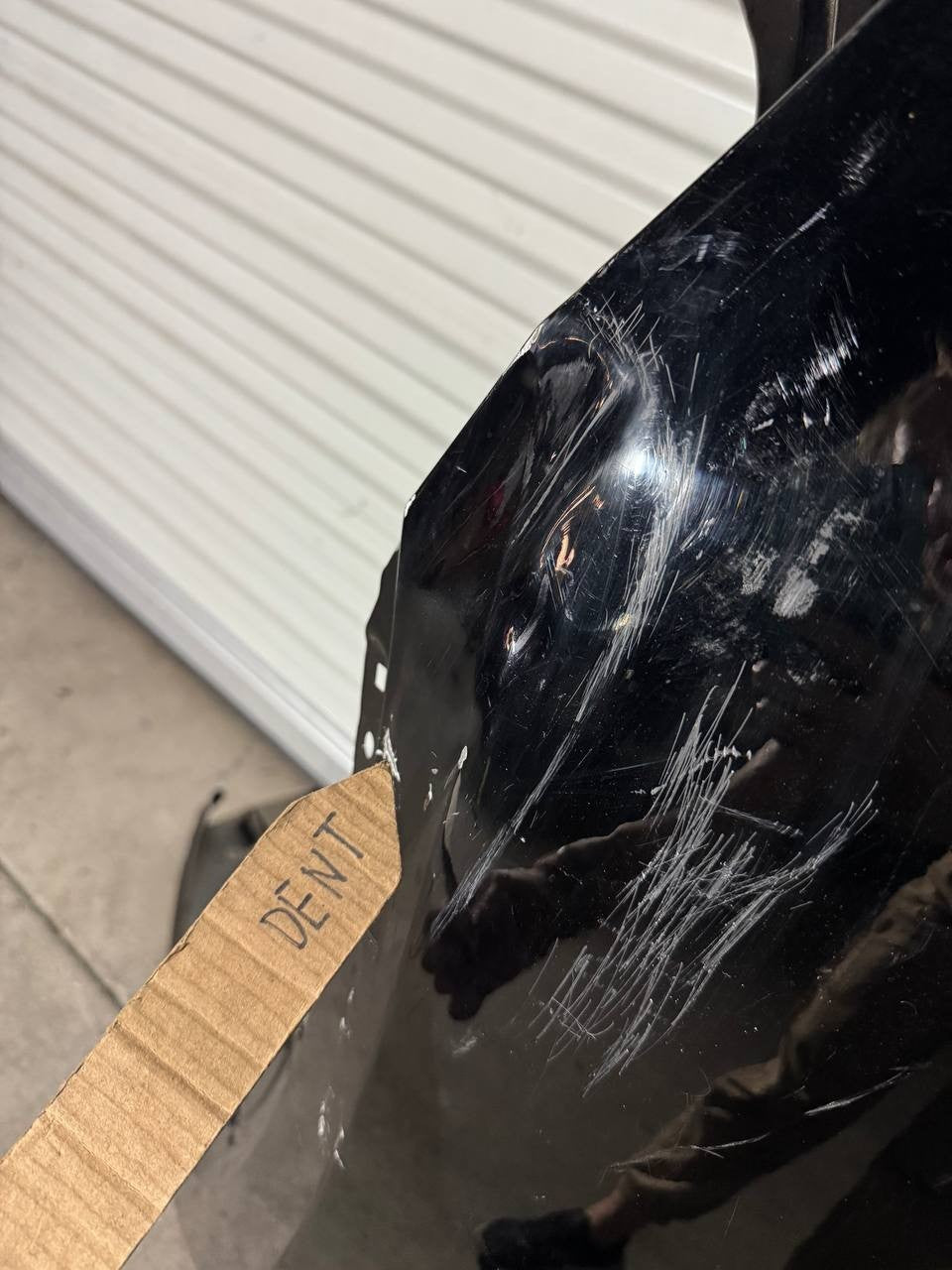 ✅2017-2024 Tesla Model Y Front Left Side Fender Black w/dent and scratches