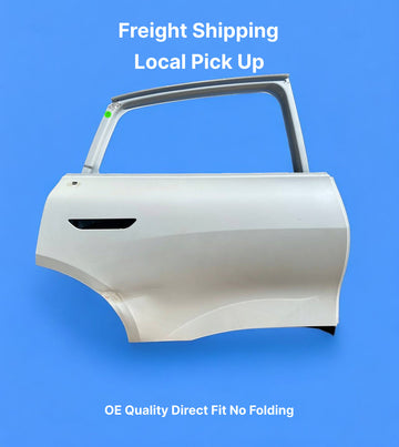 ✅ 22-24 Lucid Air Rear Right Side Door Shell White w /dent and scratches