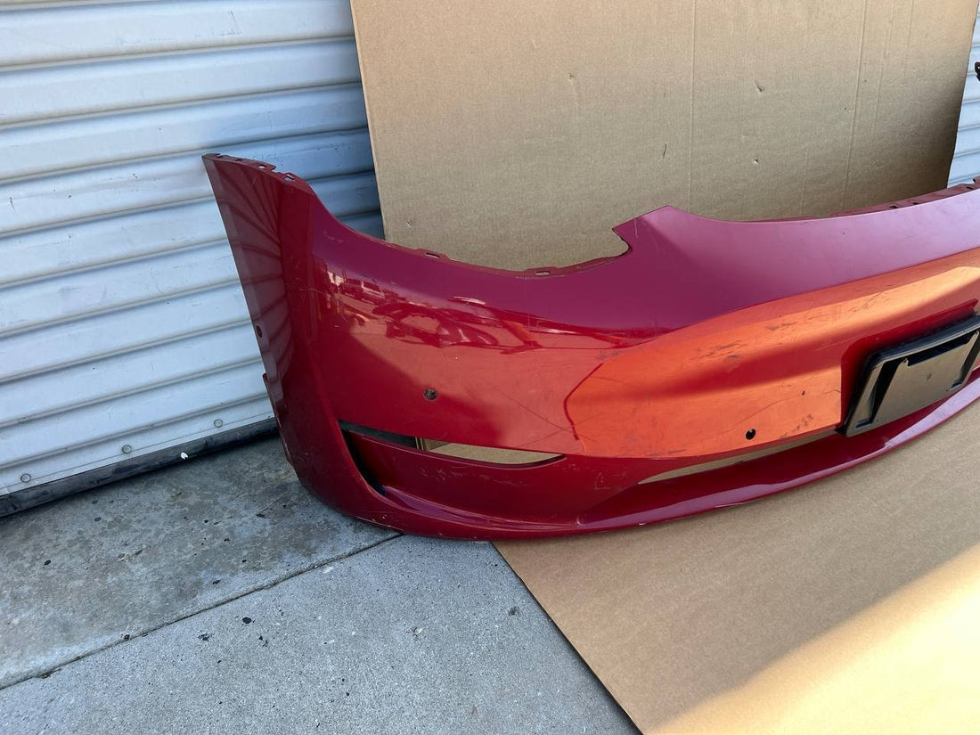 ✅2020-2023 Tesla Model Y Front Bumper Cover Red OEM  1493745-00-A
