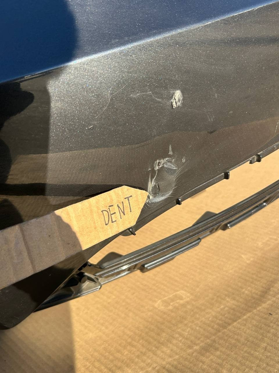 ✅ 2024 Tesla Model 3 M3 Rear Bumper Fascia Cover Assembly Gray w/dent