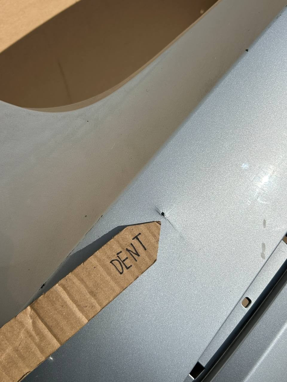 ✅2017-2023 Tesla Model 3 Rear Bumper Cover Silver w/dent