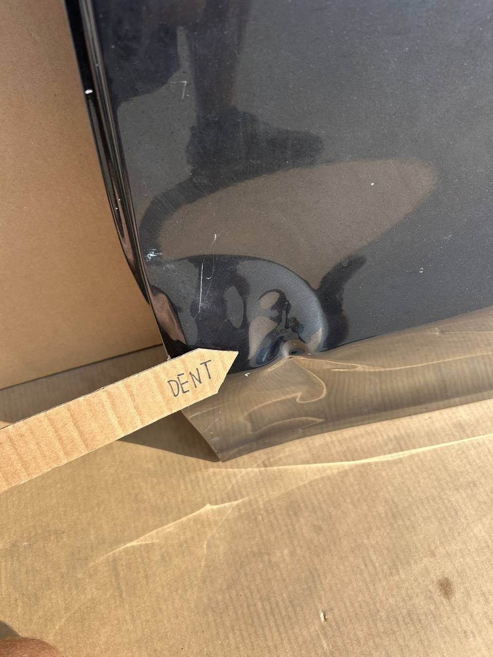 ✅20-23 Tesla Model Y Rear Left Door Shell Skin Gray OEM w/dent and scratches