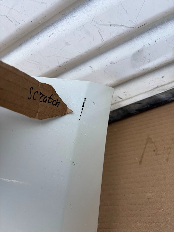 ✅2021-2023 Tesla Model 3 Rear Bumper Cover White No Sensors /scratched