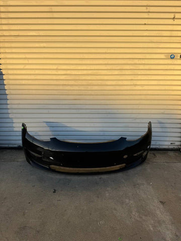 ✅17-23 Tesla Model 3 Front Bumper Cover White w/Sensor Holes Black OEM /repaired