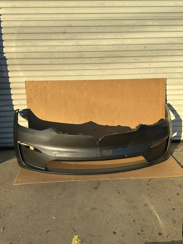✅ 2021+ Tesla Model S Front Bumper Cover Gray 1750101 w/crack and scratches
