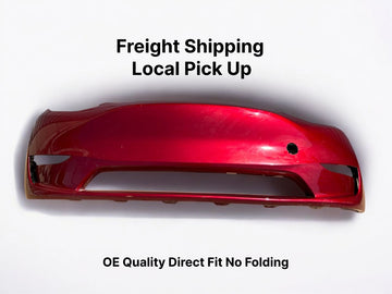✅20-24 Tesla Model Y Front Bumper Cover Red No Sensors w/cracked