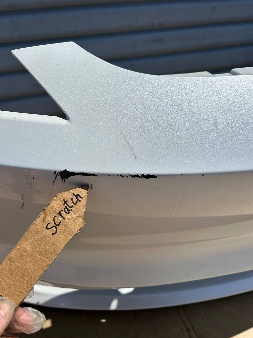 ✅ 24-26 Tesla Model 3 Highland OEM Front Bumper Cover White w/scratches