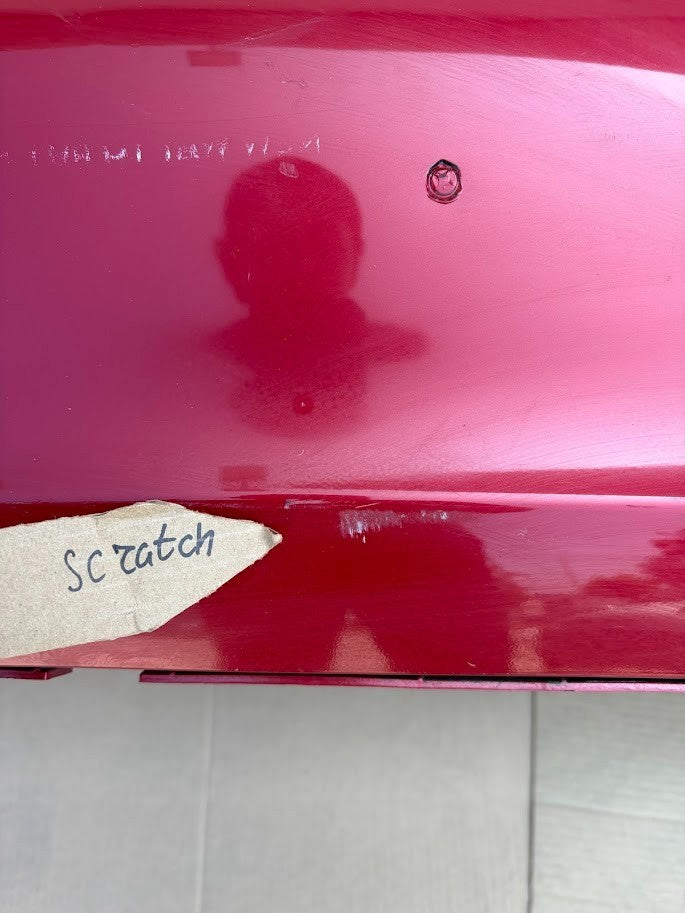 ✅2021-2023 Tesla Model 3 Rear Bumper Cover Red No Sensors  /scratched