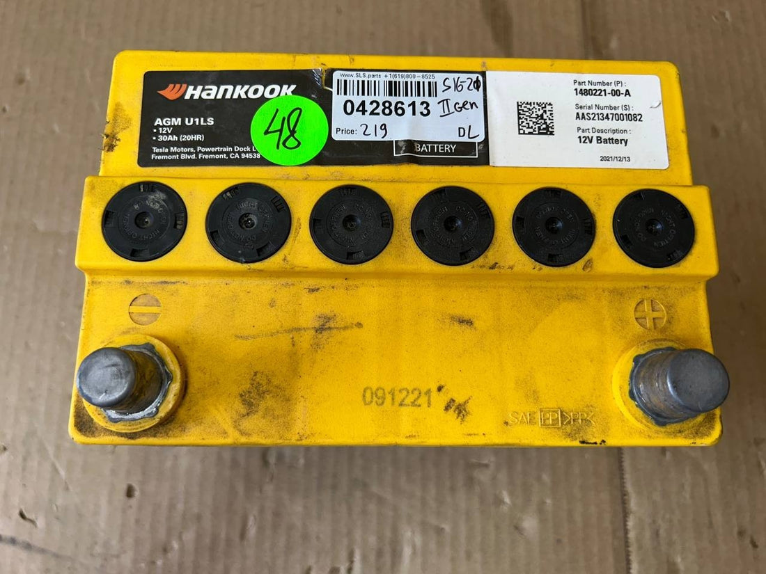 ✅ 16-21 Tesla Model S 12V AtlasBX U1 AGM Low Voltage Battery 1480221-00-A OEM