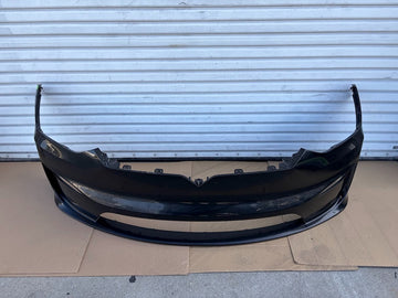 ✅ 21-26 Tesla Model X Front Bumper Cover Black /cracked