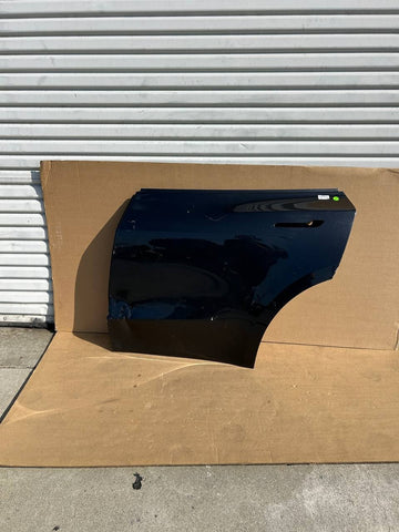 ✅20-23 Tesla Model Y Rear Left Door Shell Skin Gray OEM w/dent and scratches