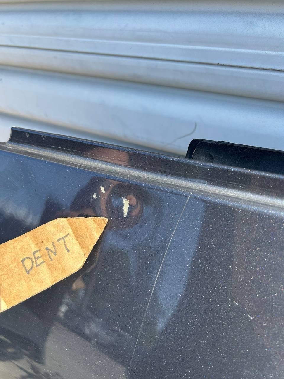 ✅ 2020-2023 Tesla Model Y Rear Left Door Shell Skin Gray OEM w/dent