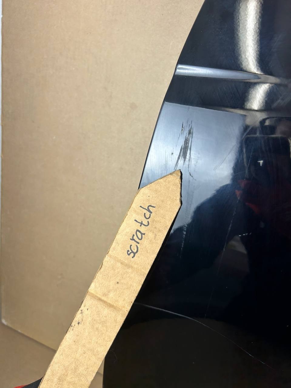 ✅2020-2027 Tesla Model Y Left Front Side Door Shell Black 1505460 w/scratches