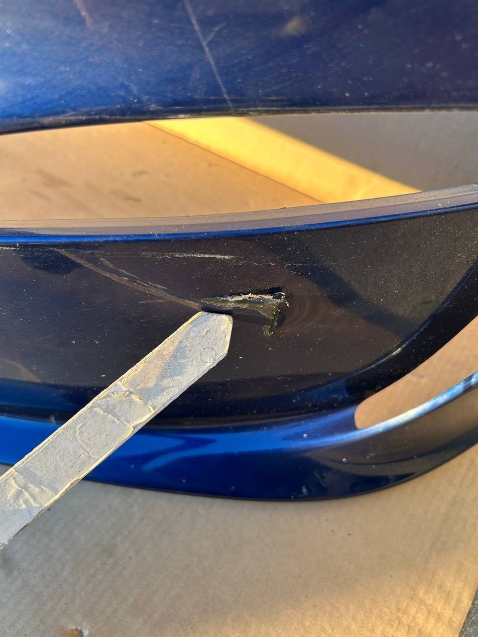 ✅2021 Tesla Model X Front Bumper Cover Blue /damage