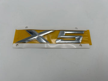 ✅ NEW! BMW X5 Rear Trunk Emblem Badge Logo Chrome Genuine 51147294466