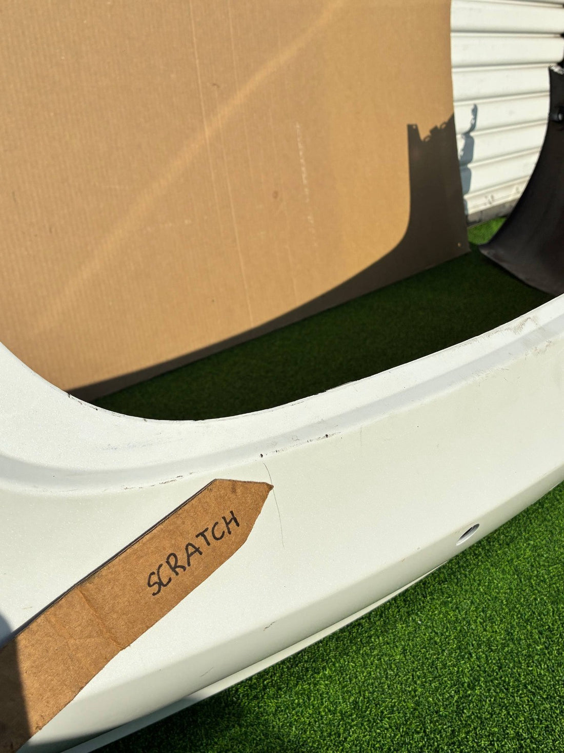 ✅ 2017-2023 Tesla Model 3 Rear Bumper Cover White w/Sensor Holes w/scratches