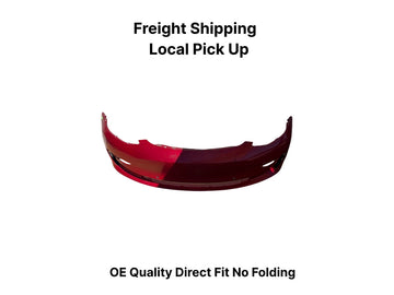 ✅17-23 Tesla Model 3 Front Bumper Cover Red with Sensor Holes 1084168/dented