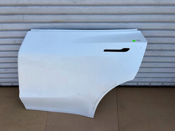 ✅2020-2023 Tesla Model Y Rear Left Door Shell Skin White OEM /scratched