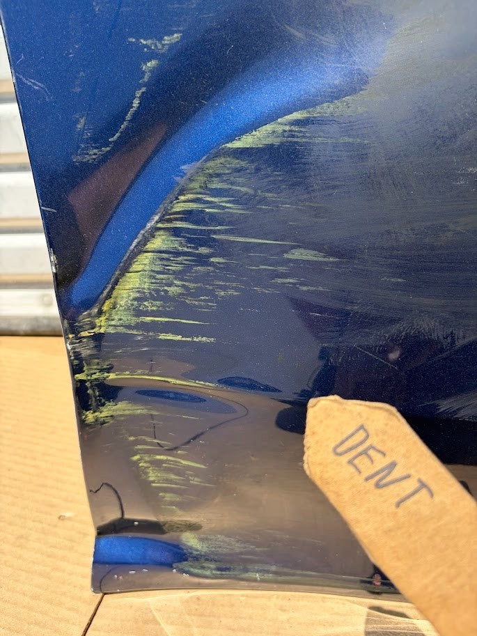 ✅20-27 Tesla Model Y Right Front Side Door Shell Blue OEM /dented and scratched