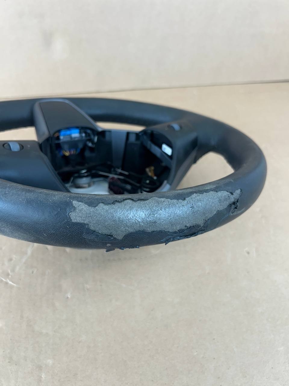 OEM 2017-2023 Tesla Model 3 Y Steering Wheel Leather Heated 1490214-00-B