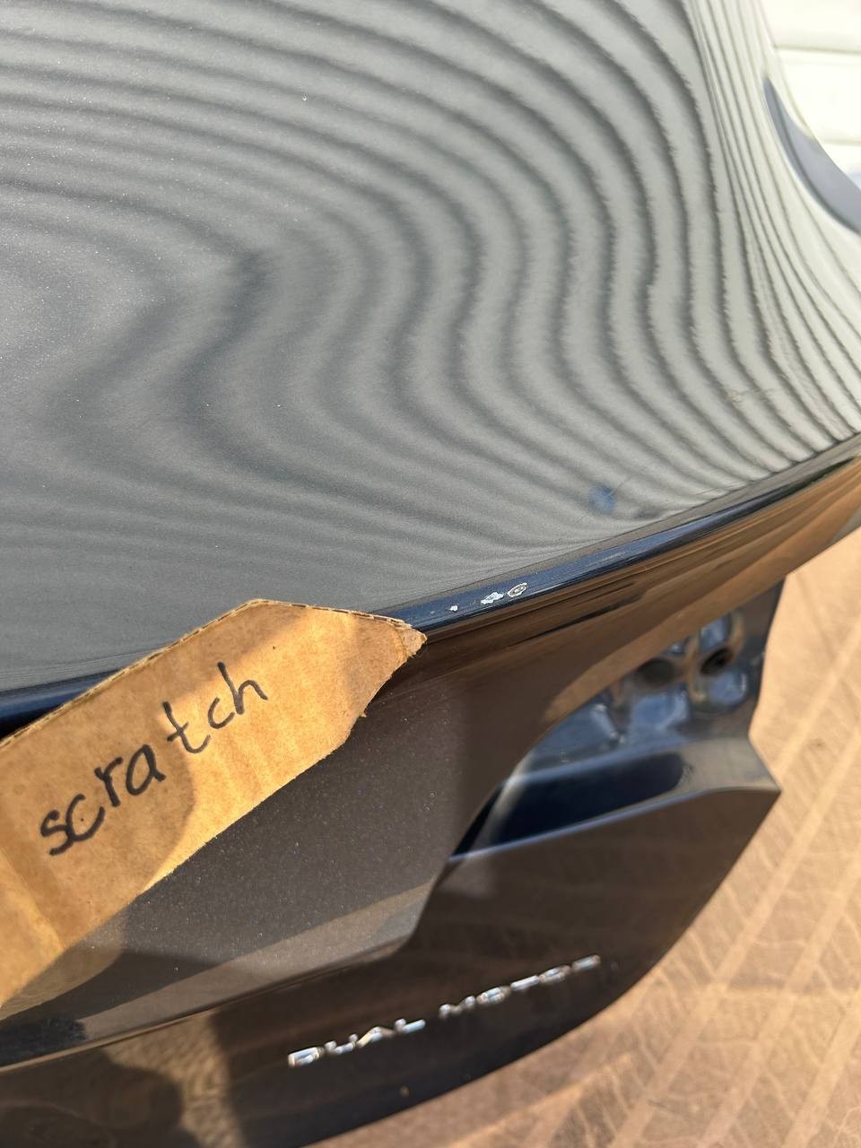 ✅ 17-23 Tesla Model 3 Trunk Lid Tailgate Shell Non Powered Gray w/ scratches