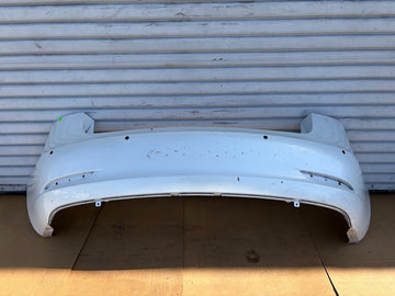 ✅17-23 Tesla Model 3 Rear Bumper Cover White with Sensor Holes 1916698/scratched