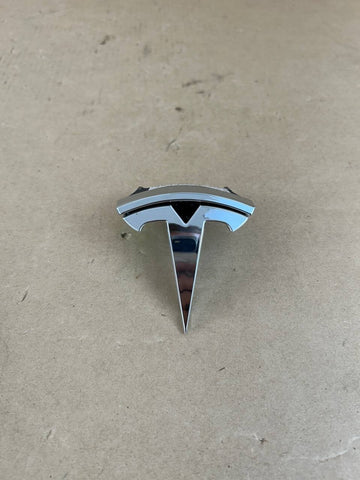✅ NEW! 16-20 Tesla Model S Front T-Emblem Logo Chrome Badge Assembly 1053686