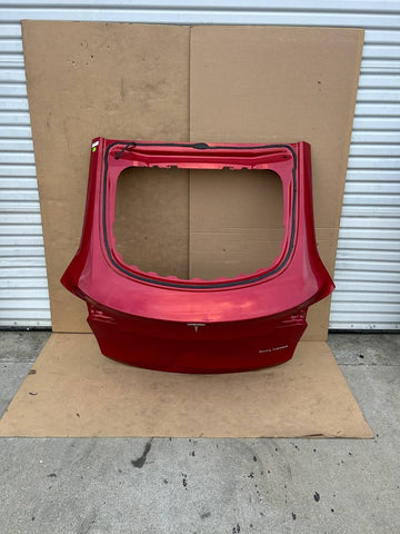 ✅2020-2023 Tesla Model Y Rear Liftgate Hatch Trunk Lid Tailgate Red w/dent