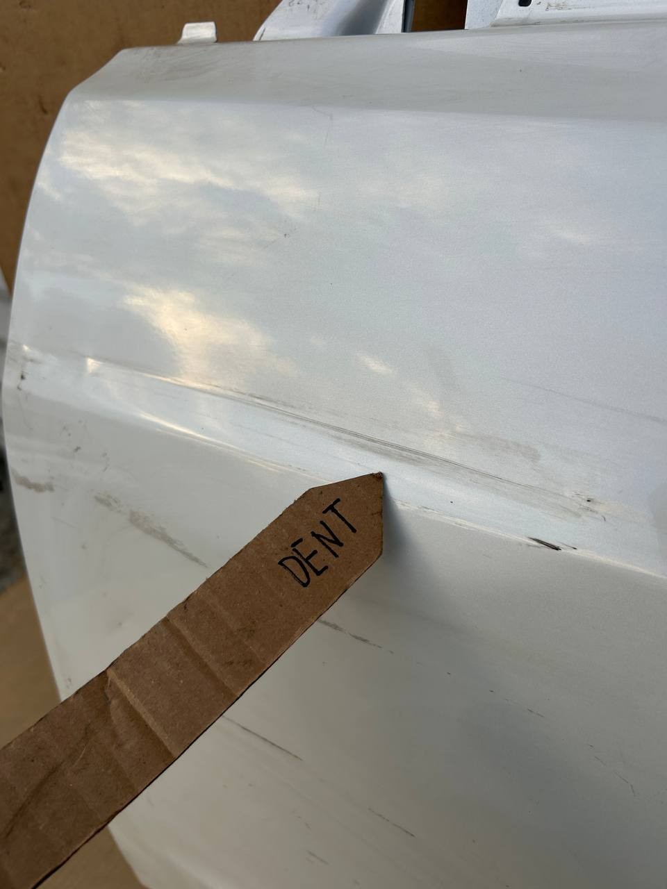 ✅17-23 Tesla Model 3 Front Lefr Driver Side Door Shell White 1090612 w/dent