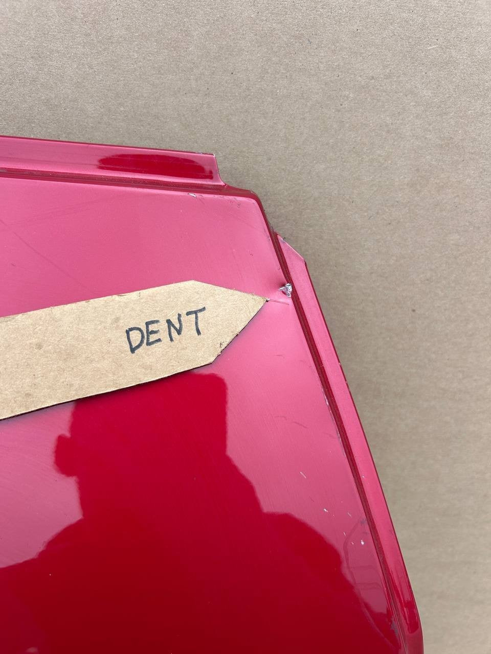 ✅2020-2023 Tesla Model Y Rear Right Door Shell Skin Red OEM w/dent and scratches