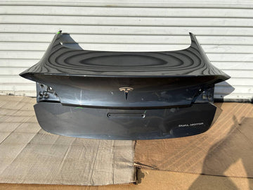 ✅ 17-23 Tesla Model 3 Trunk Lid Tailgate Shell Non Powered Gray w/ scratches